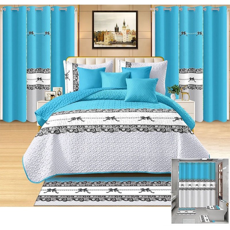 Comforter Cover Set King Duvet Covers Luxury Bedding Customized Home Bedclothes 24pcs curtain bedding Sets