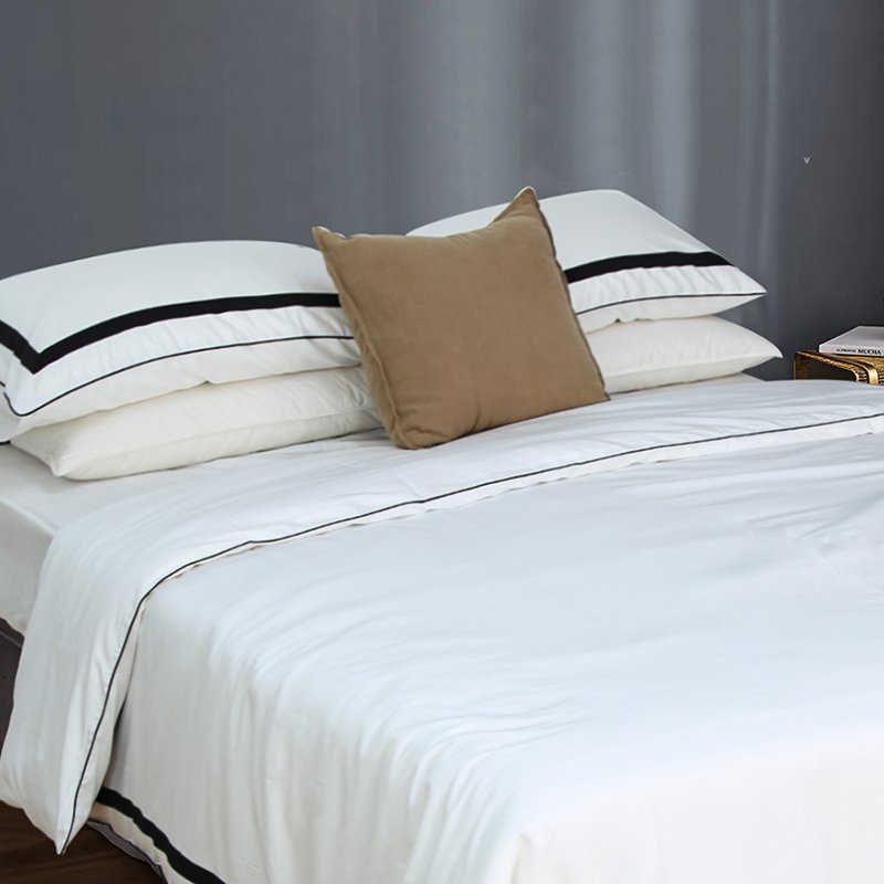 Oeko-tex Eyptian cotton bedsheets sets king size cotton bed sheets wholesale hotel design duvet cover set Luxury bedding sets