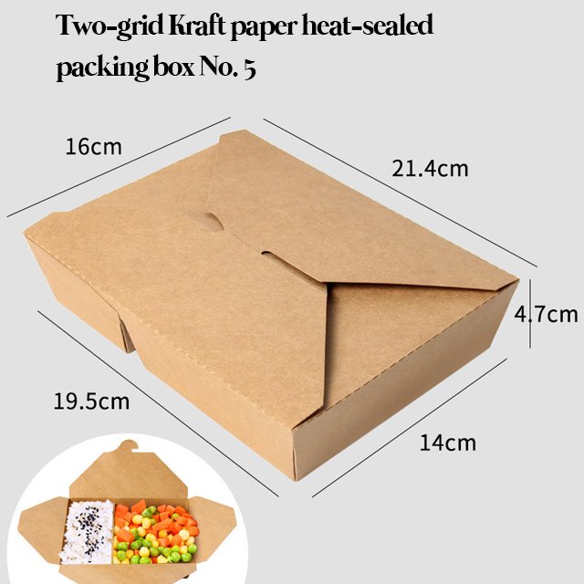 Double-Matching Breathable Fried Chicken Box Chicken Rice Flower Chips Split Lunch Box Take-Out Commercial Paper Lunch Box
