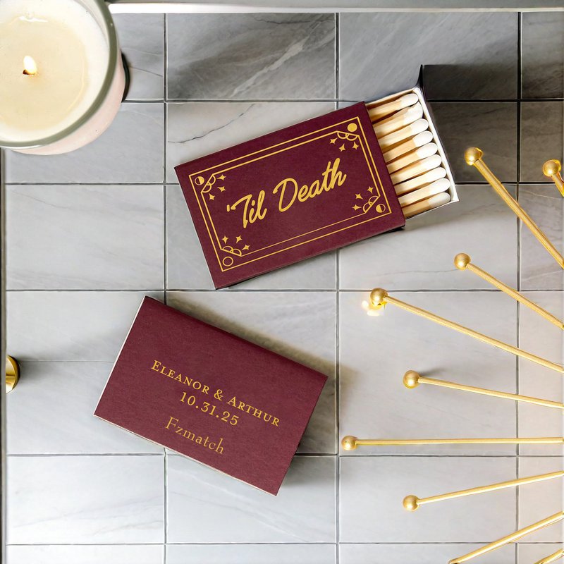Custom Black Matches Hotel Black Stem Long Stick Safety Bulk Black Box Candle Matches