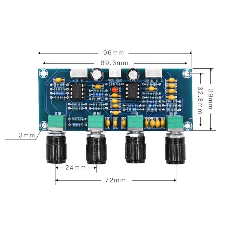 XH-A901 Digital Power Amplifier Board, Matching tone board DC tone board, High and low frequency adjustment Tuning board
