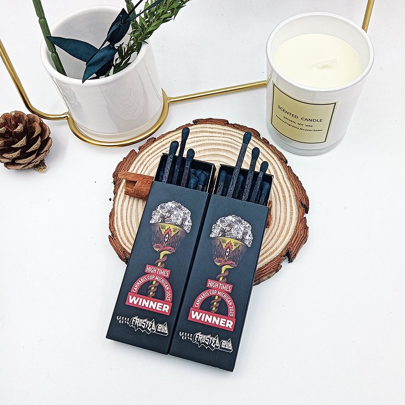 Customized Black Matchbox Bulk Safety Matches Wholesale Safety Black Wooden Household Natural Matches