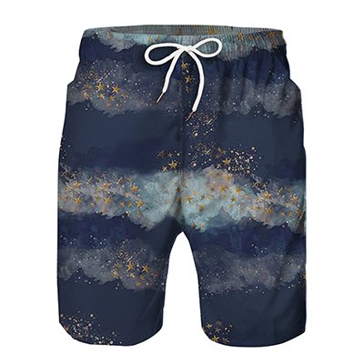 Father Son Matching Clothes Men Boy Family Swimsuit Shorts New Summer Doodling Print Hawaii Trunks Beach Swimwear