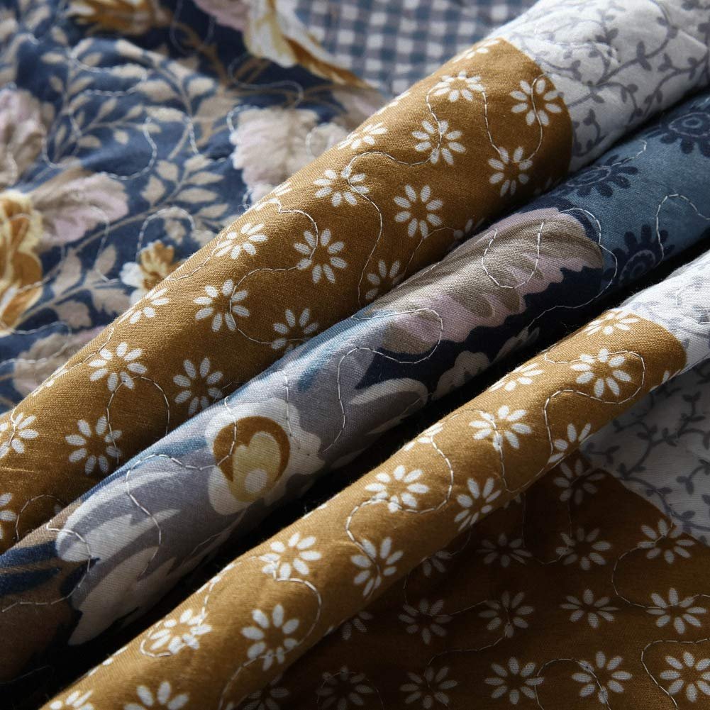 Floral Kantha bedspread summer quilted bedspreads Soft warm household bedspreads from China Export Luxury Wholesale