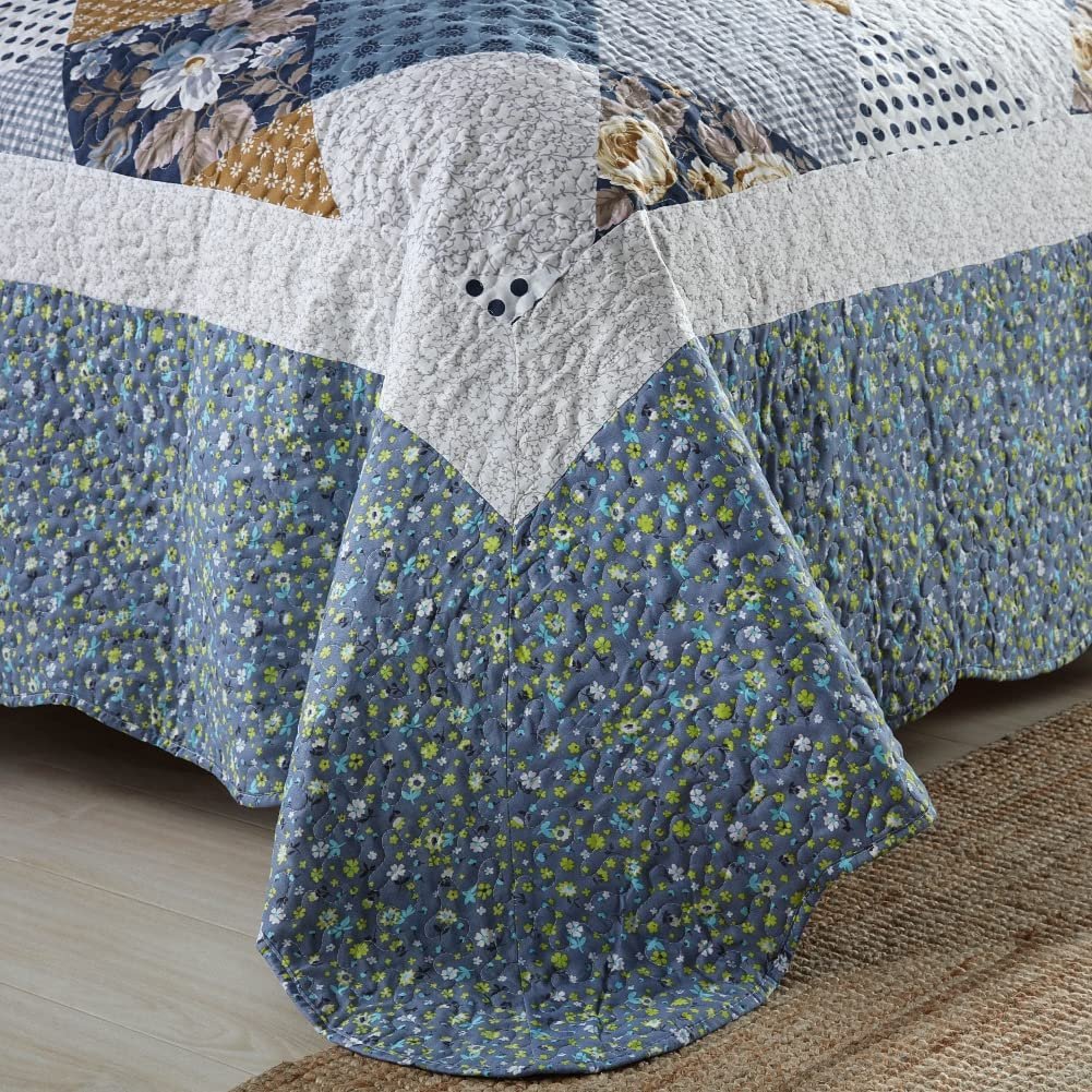 Floral Kantha bedspread summer quilted bedspreads Soft warm household bedspreads from China Export Luxury Wholesale