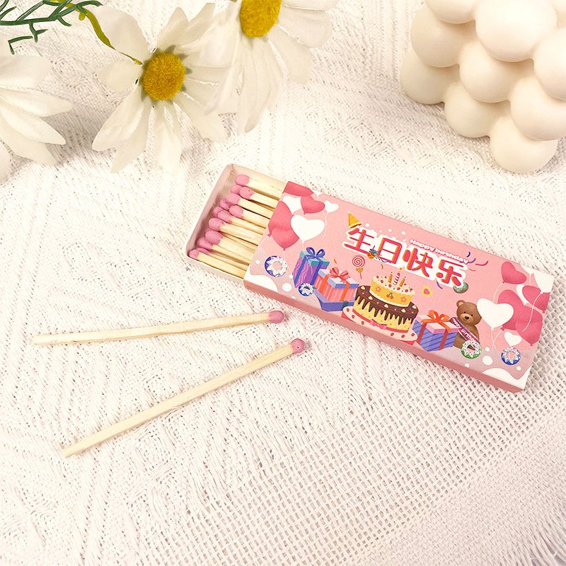 Christmas Extended 96mm Matches 60 Wood Stems Aromatherapy Candle Matches Exquisite Texture Birthday Gift Matches