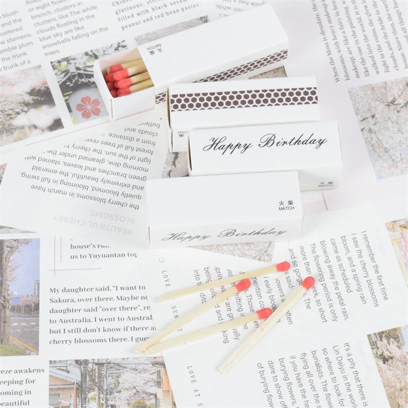 Christmas Extended 96mm Matches 60 Wood Stems Aromatherapy Candle Matches Exquisite Texture Birthday Gift Matches