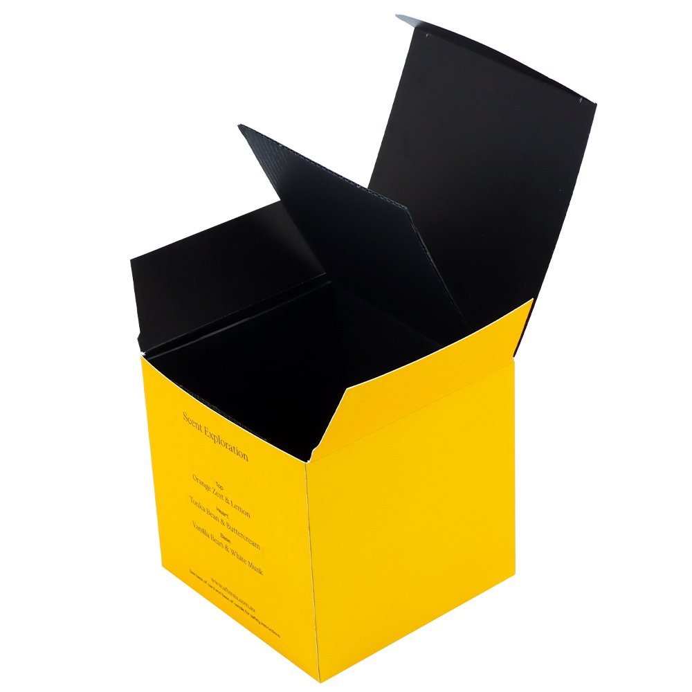 luxury low moq gift box flat packing box custom candle shipping box packaging