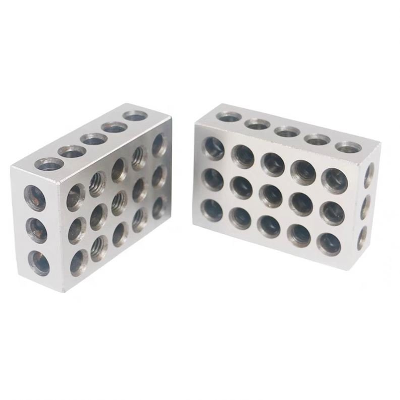 TEBAK Machine Tools 1 Pair Ultra Precision 2-4-6 Blocks 23 Holes Matched 0.0002" Machinist 246 block set