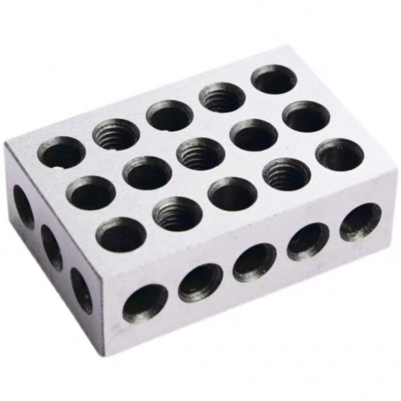 TEBAK Machine Tools 1 Pair Ultra Precision 2-4-6 Blocks 23 Holes Matched 0.0002" Machinist 246 block set