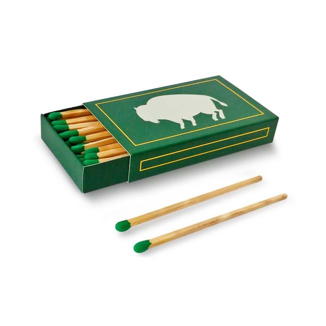 Square Matchbox 10cm Long Colored Heads Candle Matches