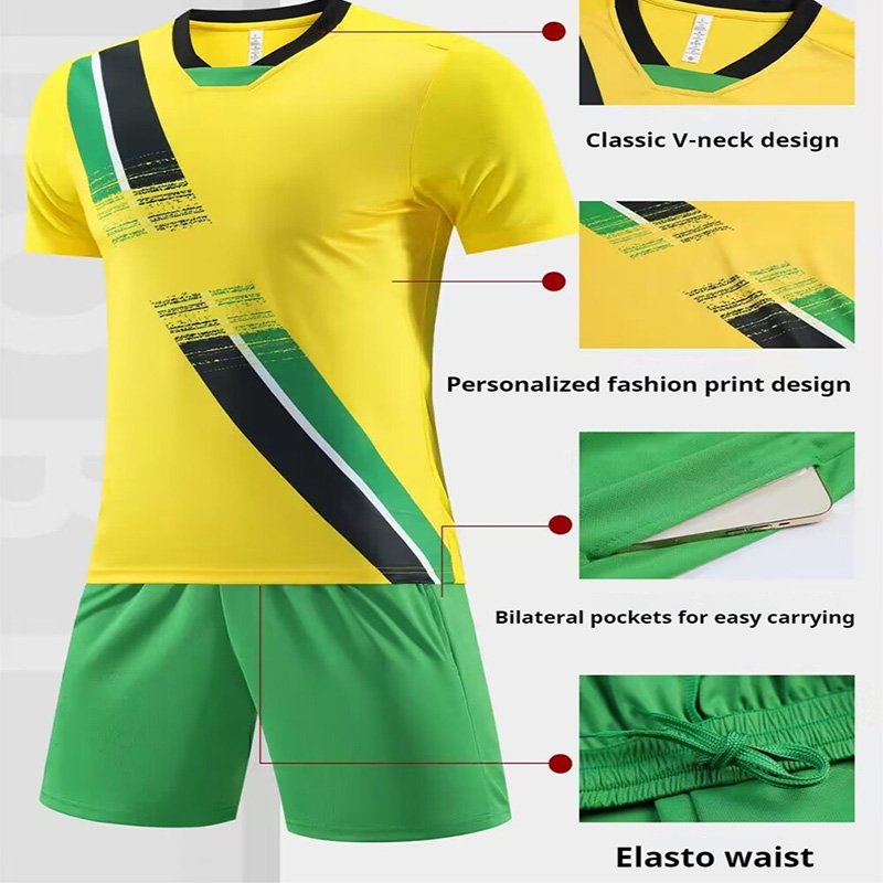 football training suit men soccer jersey tracksuit Men's and women's matching sportswear sets printed with digital logos