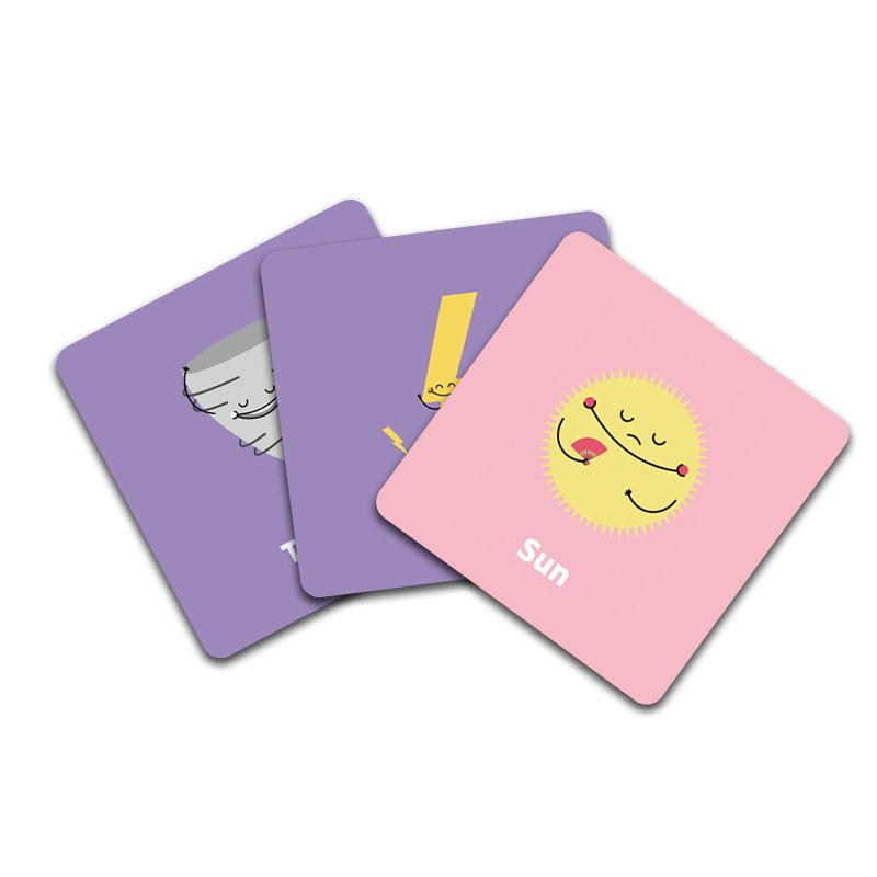 Eco-Friendly Paper Children Kids Memory Matching Custom Printing Cards Games Manufacturers Kids flash card