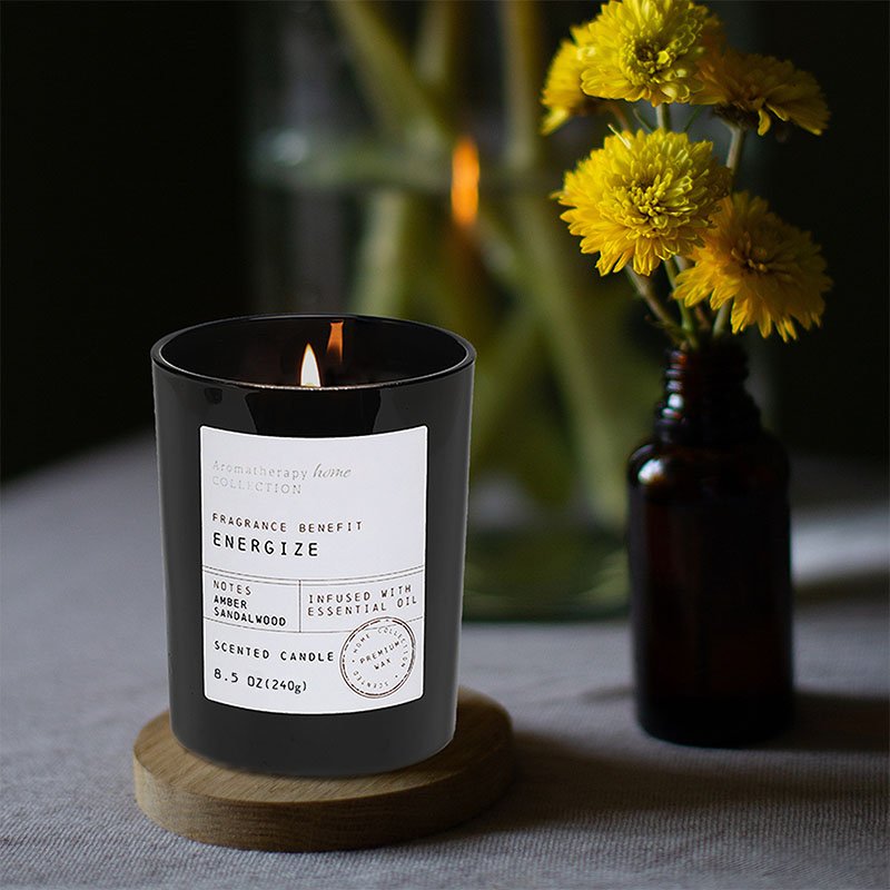 2024 New Corner match Custom black length 48mm 80mm 100mm 120mm stem match coloured scented candle