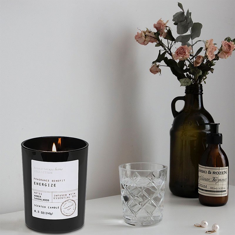 2024 New Corner match Custom black length 48mm 80mm 100mm 120mm stem match coloured scented candle