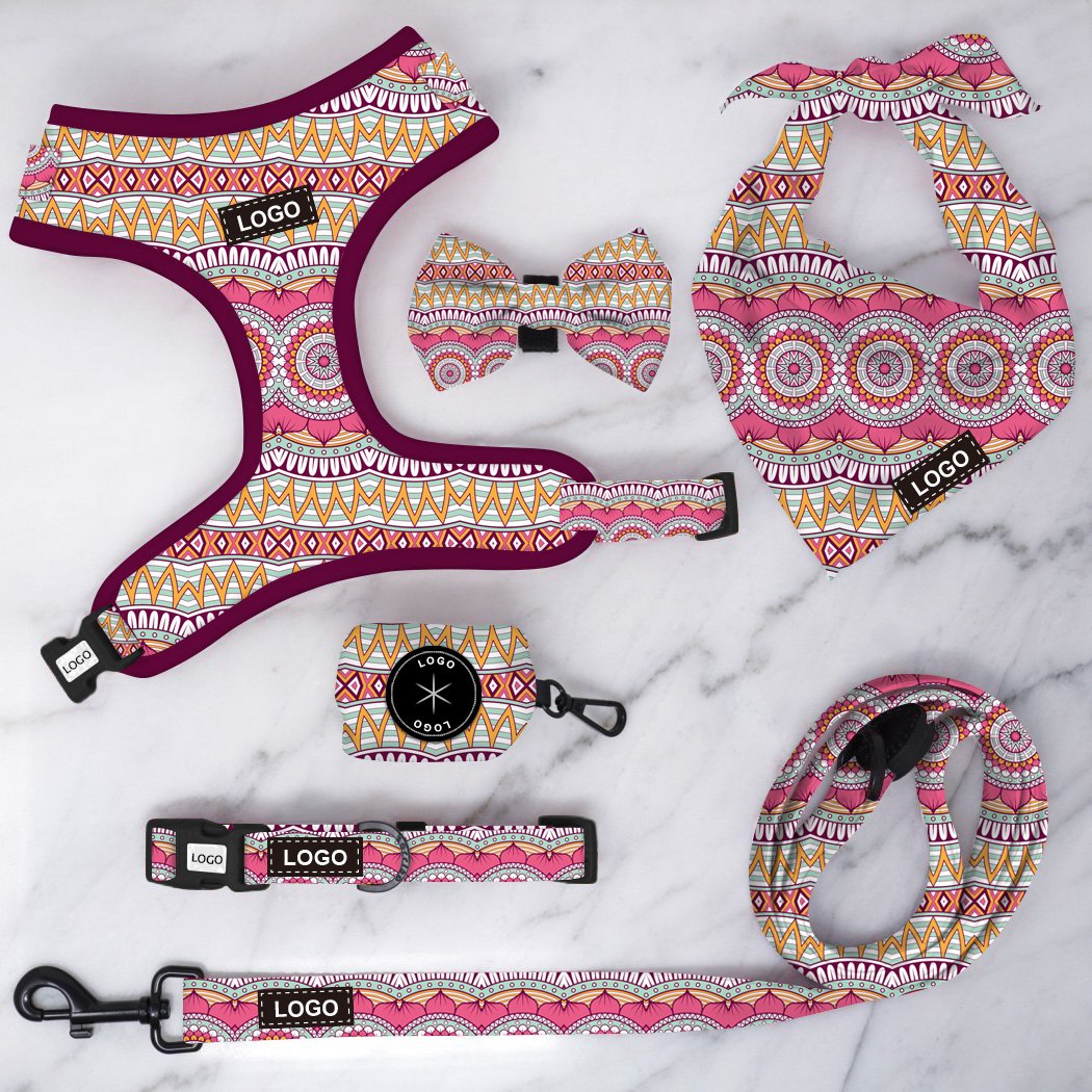 New Lightweight Pet Dog Safety Harness Adjustable Soft Mesh Layer Dog Harness Matching Dog Collar And Leash