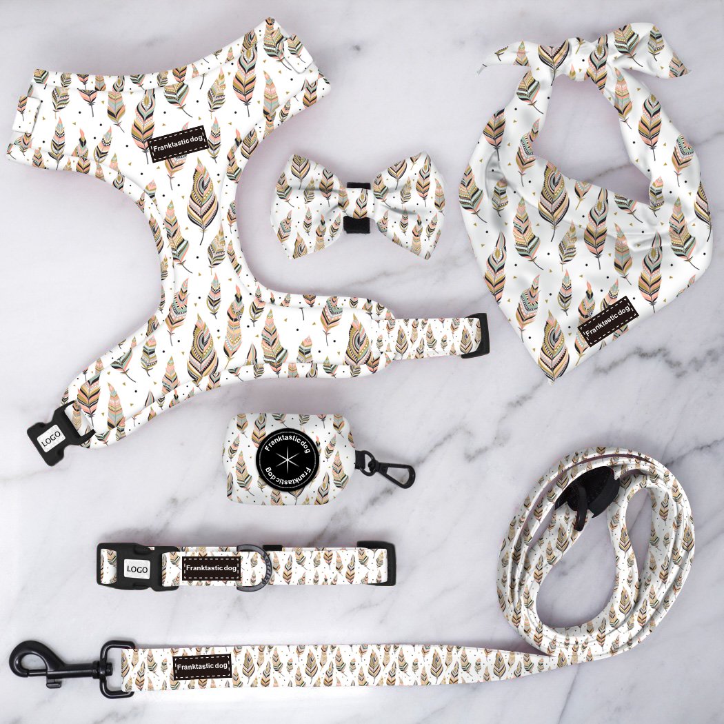 New Lightweight Pet Dog Safety Harness Adjustable Soft Mesh Layer Dog Harness Matching Dog Collar And Leash