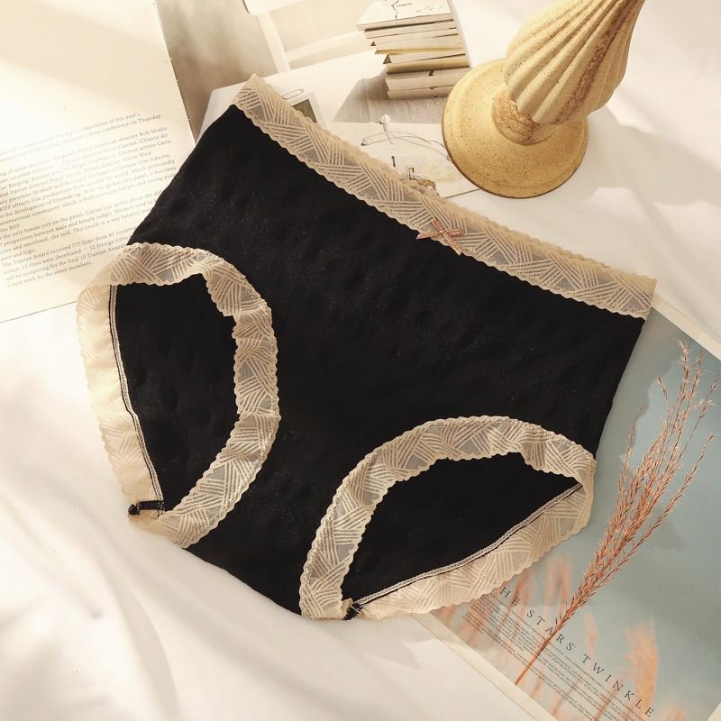 Match color lace breathable pure cotton bottom crotch women Panties
