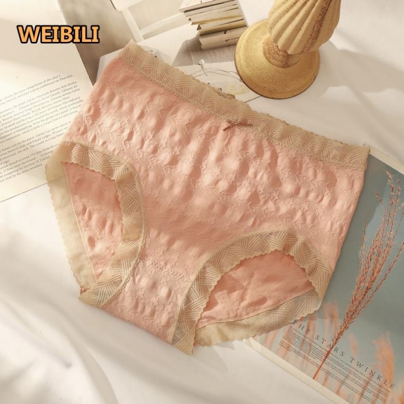 Match color lace breathable pure cotton bottom crotch women Panties