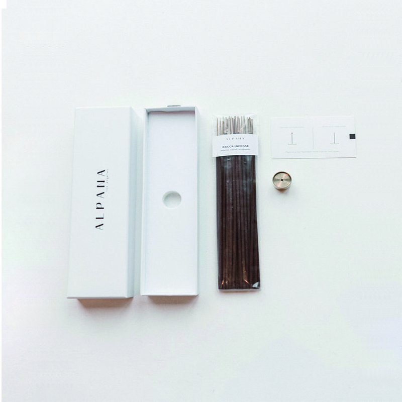 Recycled customized paper sliding drawer fragrances incense scented sticks matches cardboard soap candle packaging gift boxes
