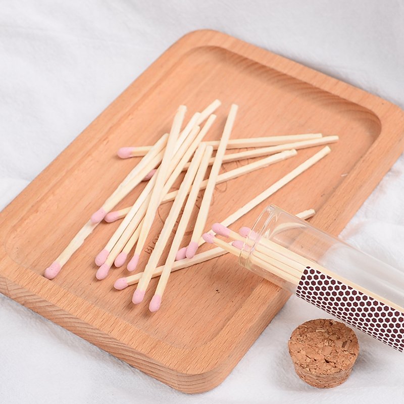 3inch Wooden Matchsticks In Bottle Candle Custom Label Aromatherapy New Custom Colorful Match Sticks In Glass Jar Bottle Matche