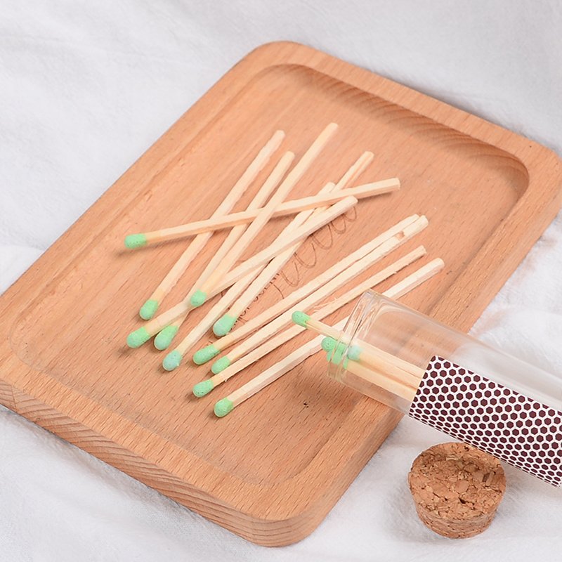 3inch Wooden Matchsticks In Bottle Candle Custom Label Aromatherapy New Custom Colorful Match Sticks In Glass Jar Bottle Matche