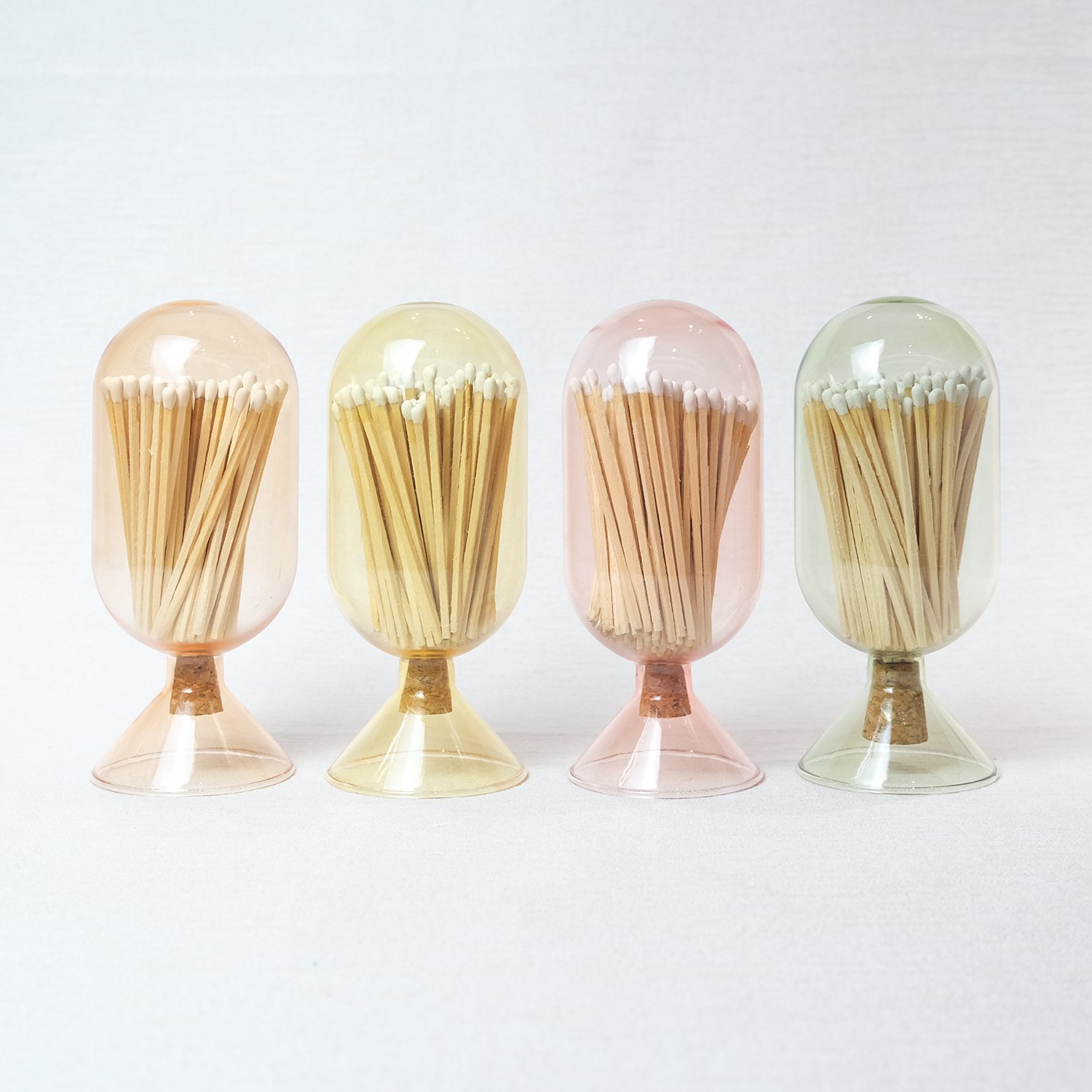 Wholesale Customized Match Decorative Custom Logo Long Wooden Stick Glass Bottle Of matches with logo