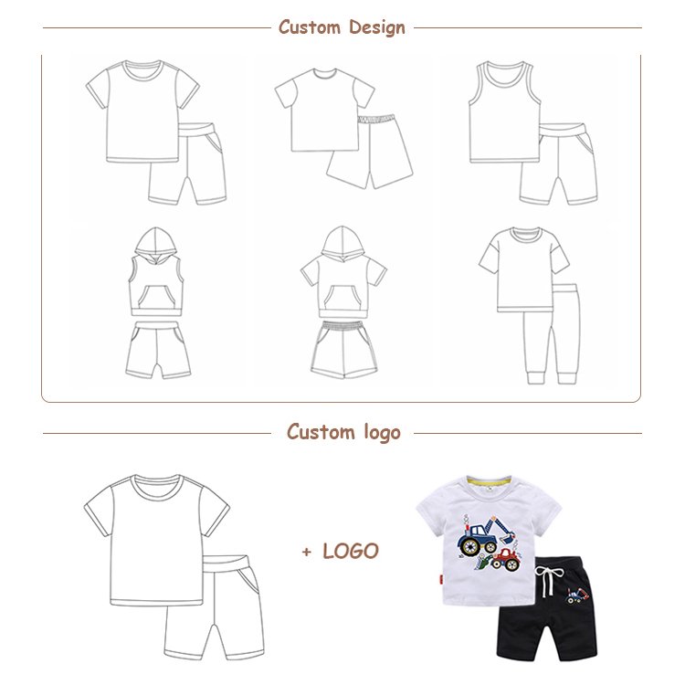 Summer Mommy And Me Oversized T-Shirt Bike Short Set Custom Logo Cotton Soft Matching Outfits For Family
