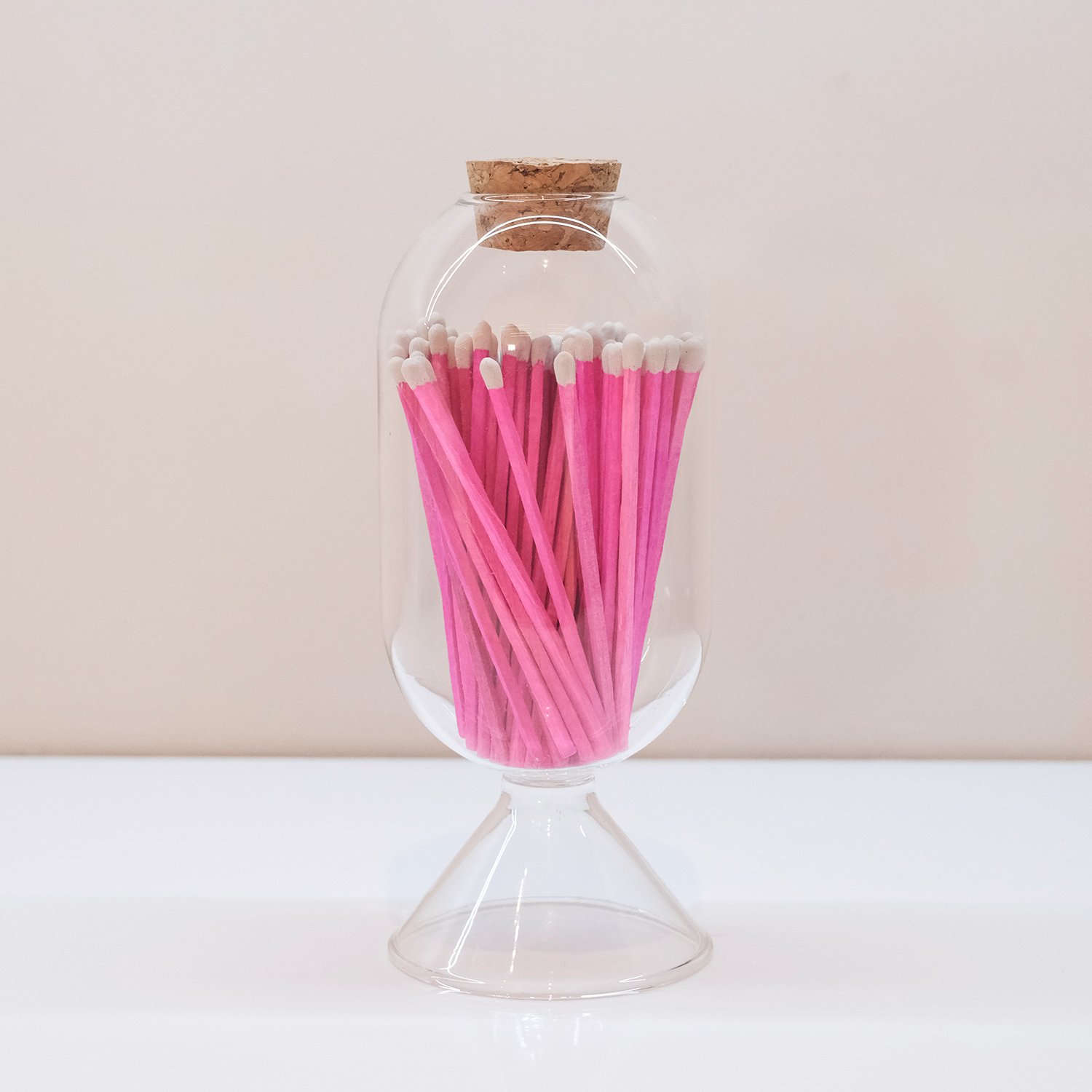 Wholesale Customized Match Decorative Custom Logo Wooden Stick Glass Bottle Of wood matches in bulk with cork