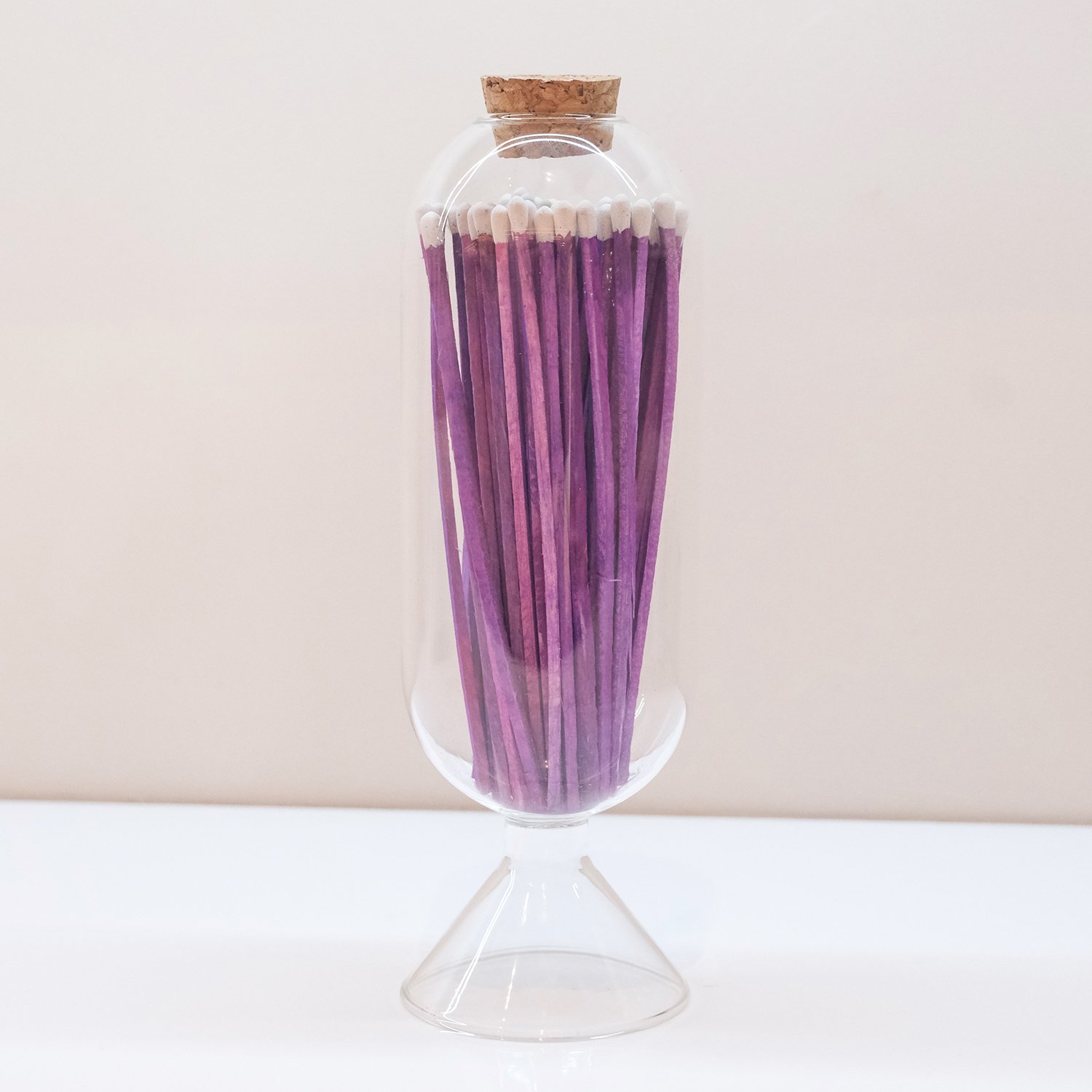 Wholesale Customized Match Decorative Custom Logo Wooden Stick Glass Bottle Of wood matches in bulk with cork