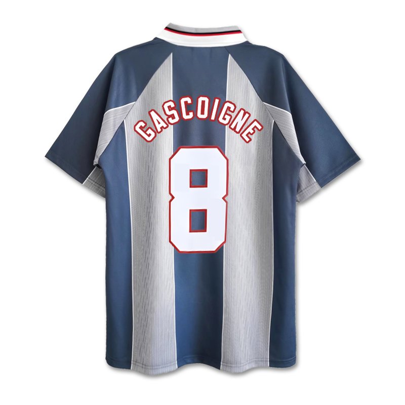 England shirt Euro 1996 vintage football shirt short sleeve home Beckham Gascoigne children adult printed match