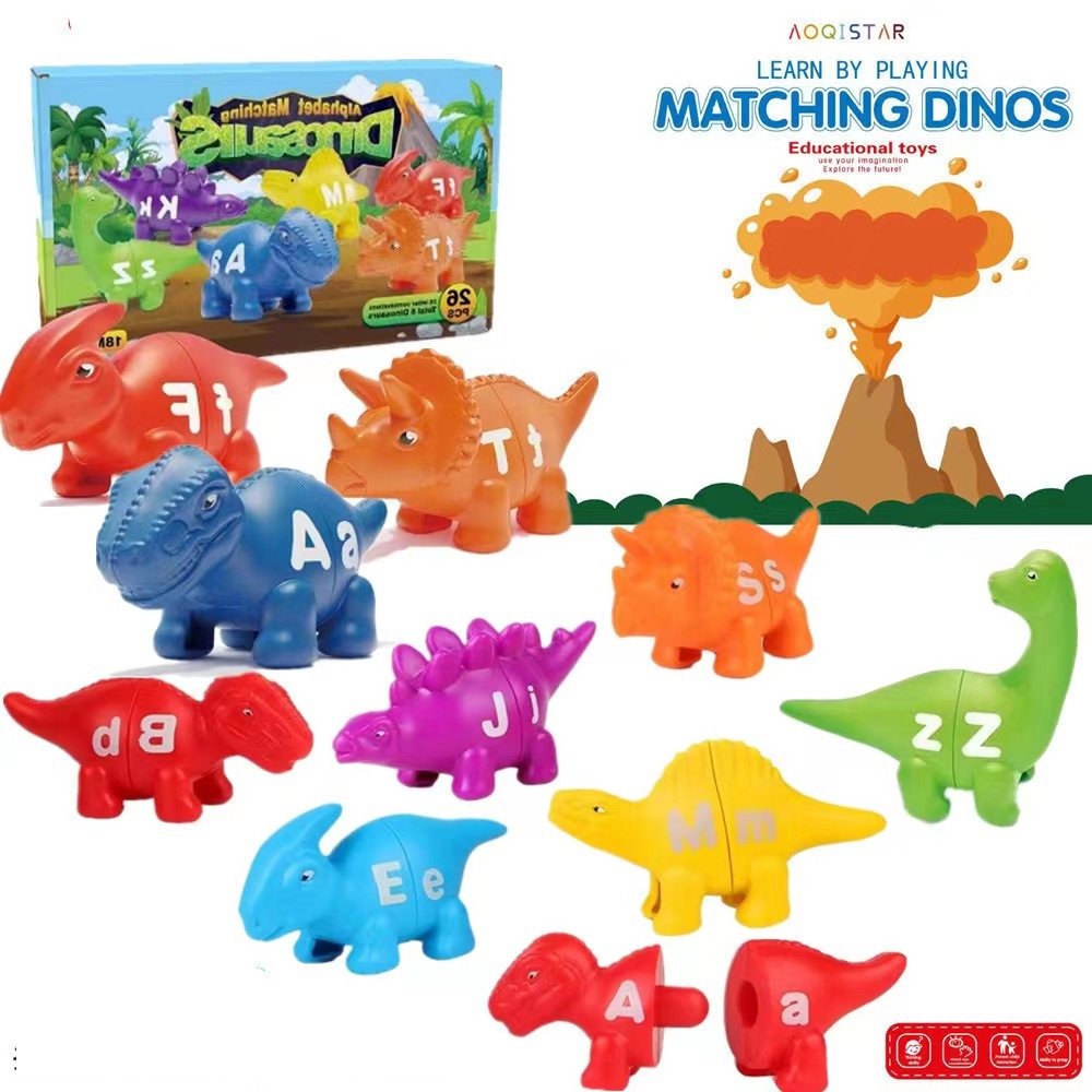 Matching Dinosaur Letter Game Counting & Sorting Toys Early Educational Game Toys