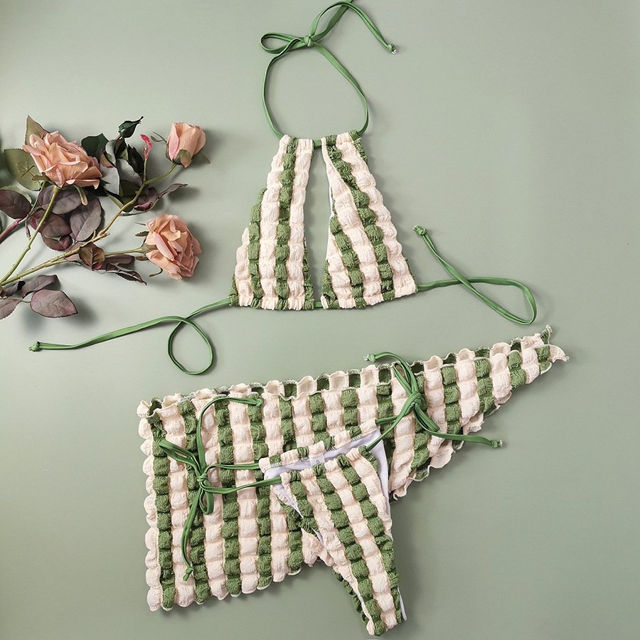 GX23101 Wholesale 2024 Women Elegant Swimwear Vendors Printed Swimsuit and Cover Up Matching Suit Bikini Bathing Suit