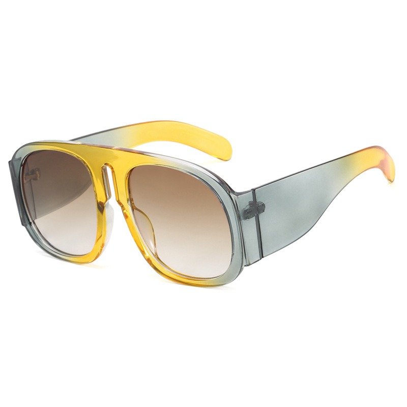 Big Frame Sunglasses Matching Color Ins Women Trend Street Shoot Personality Color Sunglasses