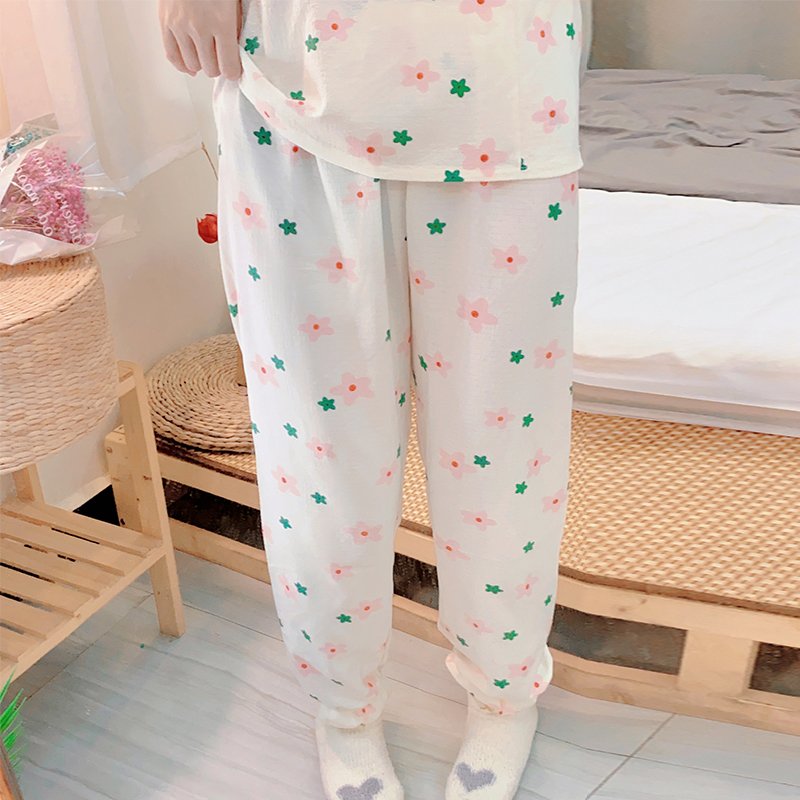 Wholesale matching family pajamas,Square Collar Long sleeve open 2 piece pajamas, sweet and comfortable sleepwear women