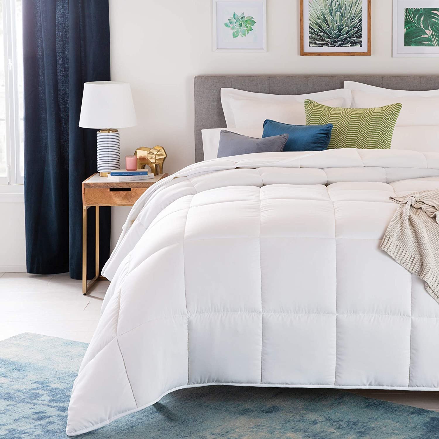 Cotton Bed Sheet Bedding Set Hotel Package With Matching Curtains