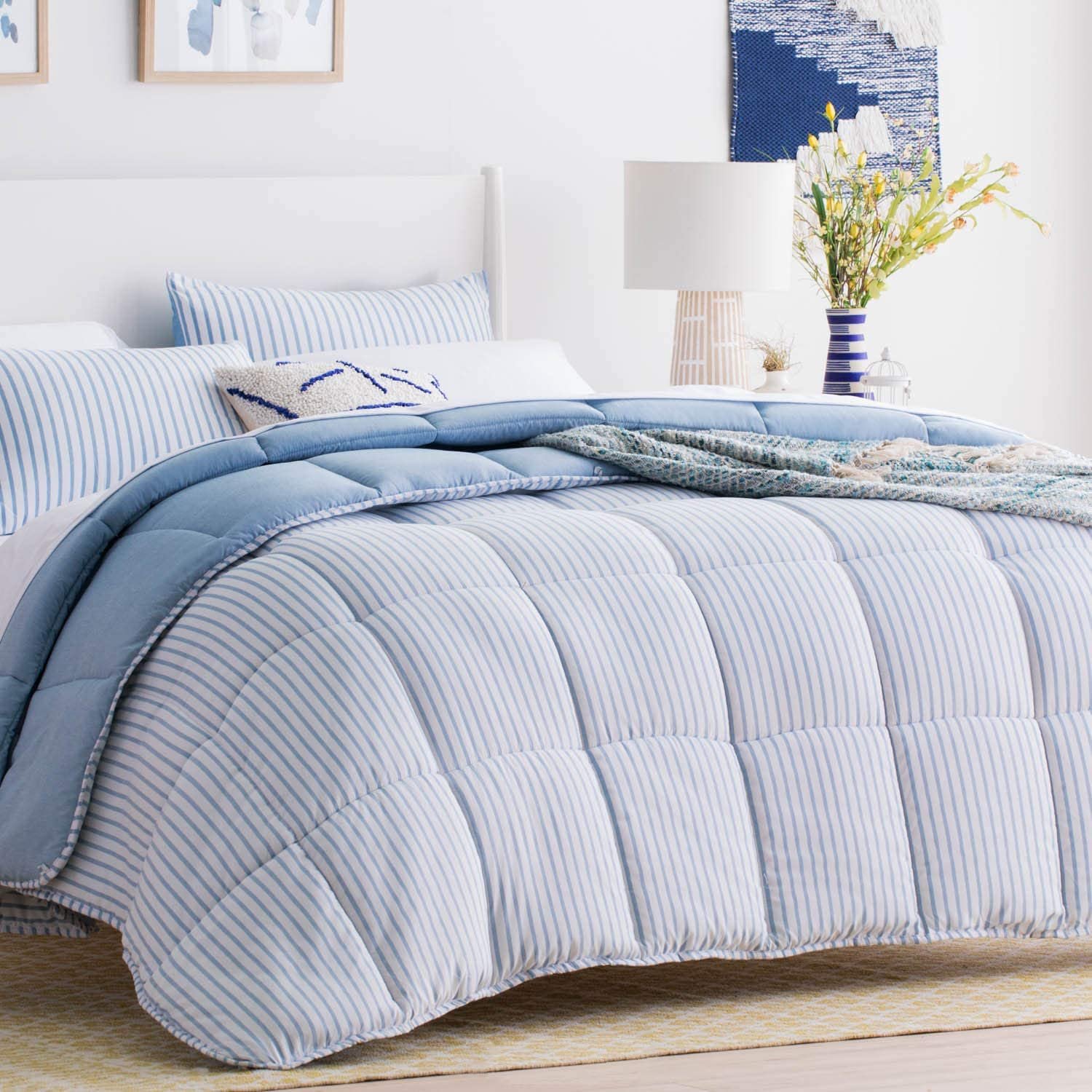 Cotton Bed Sheet Bedding Set Hotel Package With Matching Curtains