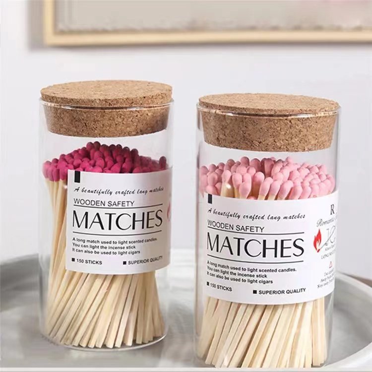 High Quality Match Sticks Aromatherapy Glass Bottle With Cork Stopper And Label Stickers For Glass Bottles