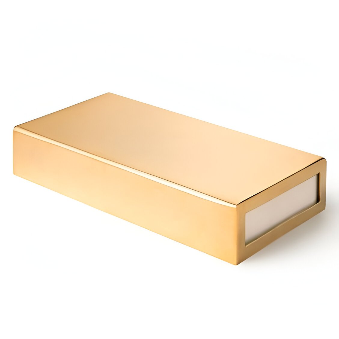 Luxury Gold Color Brass Matchstick Cover Matchbox Sleeve Handmade with High Quality Customized Size Hotel Safety Feature Bulk