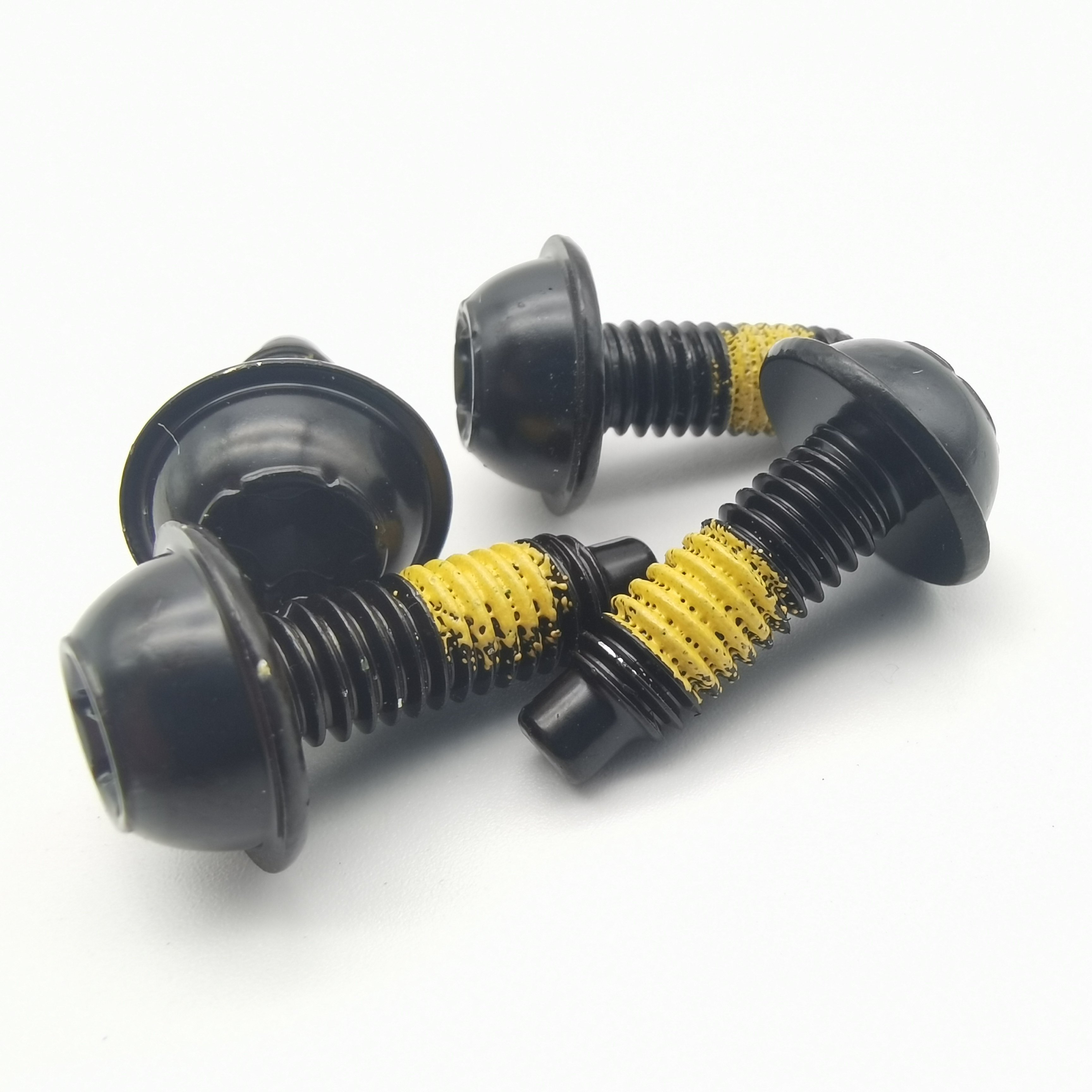 Bolts manufacturers Customized special Electrophoresis black car Bunched tail Non-slip bolts star Torx head safety screw