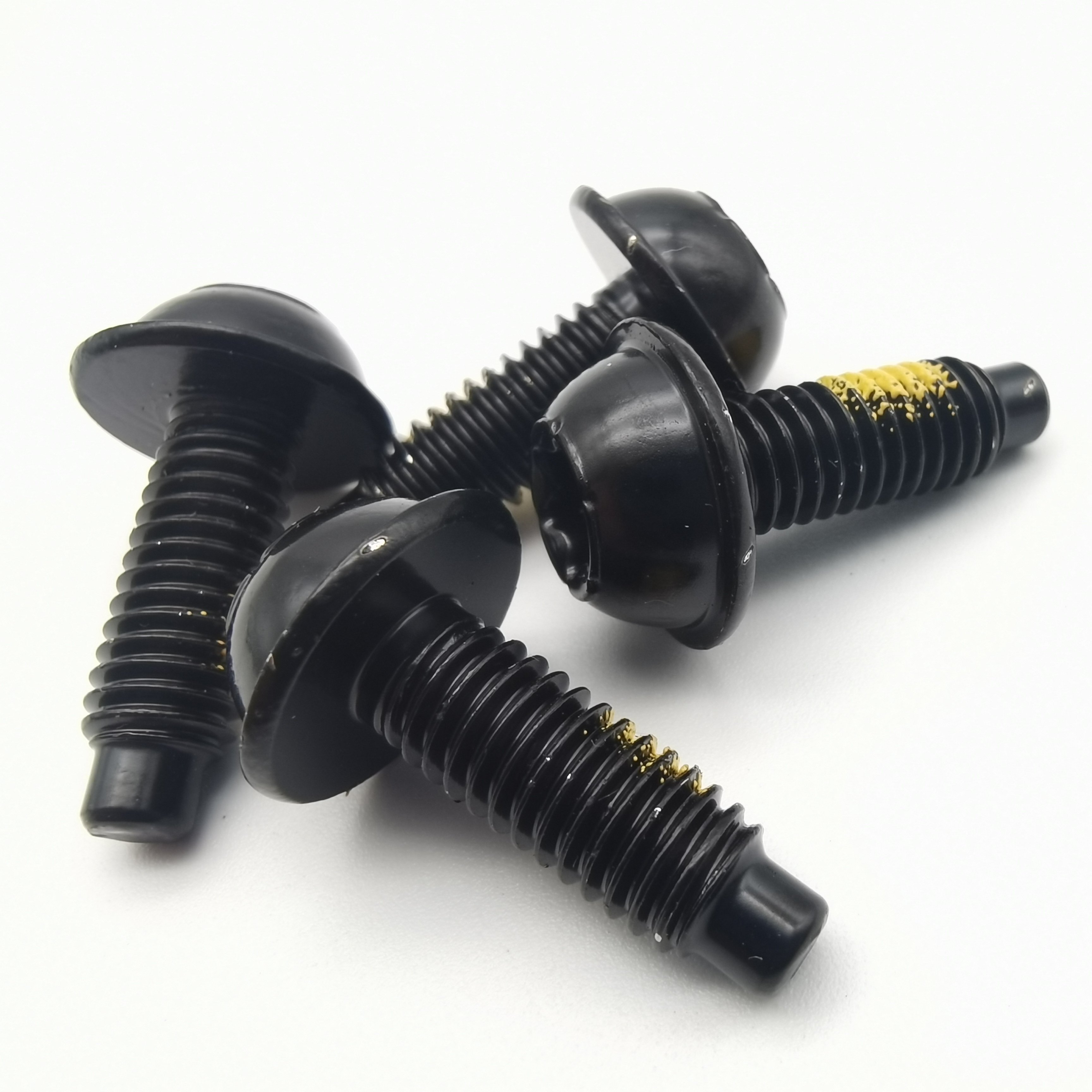 Bolts manufacturers Customized special Electrophoresis black car Bunched tail Non-slip bolts star Torx head safety screw