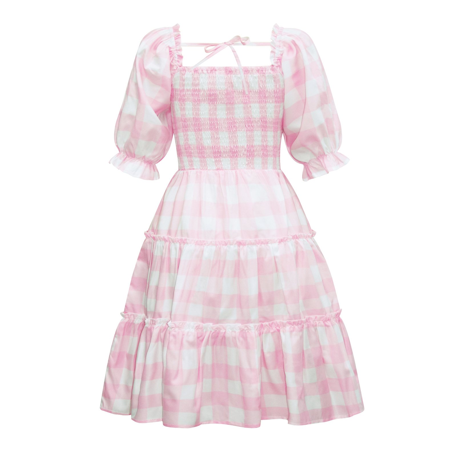 hot sale long pink dress for girls matching mother daughter dress