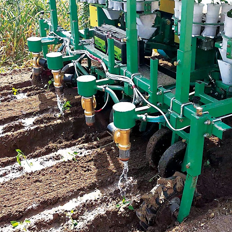 4 row traction multifunction transplanter matched wheel tractor potato seedling planting machine advanced agricultural machinery