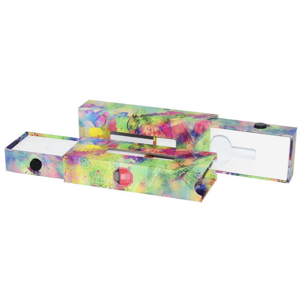 16 CFR 1700 Certificated Child Resistant Packaging Slide Out Drawer Gift Box for 1ml Jars with EVA and Window