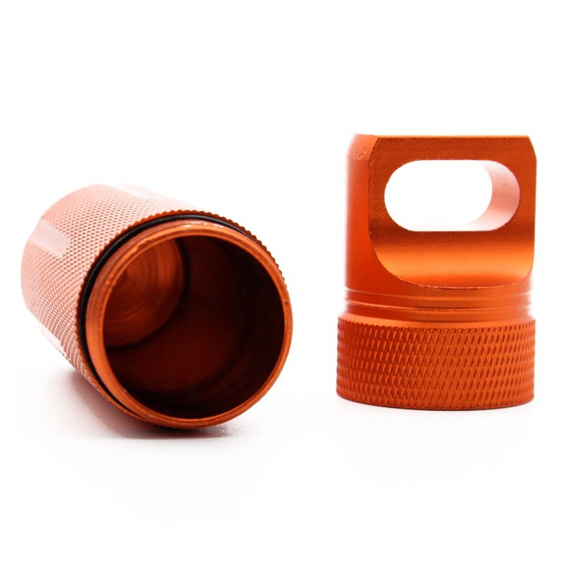 EDC Tools Survival Metal Aluminum Anodised Waterproof Capsules Pill Match Case Box Container for Emergency Kit