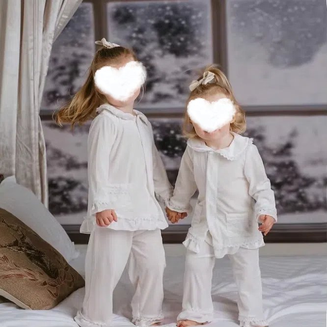 christmas pyjamas 2023 luxury navy velvet dress matching family pajamas kids girls sleepwears sets