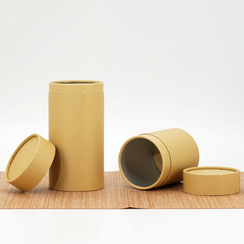 Star packing Cosmetic Cylinder Shipping Container Friendly Round Paper For Match Tube Box