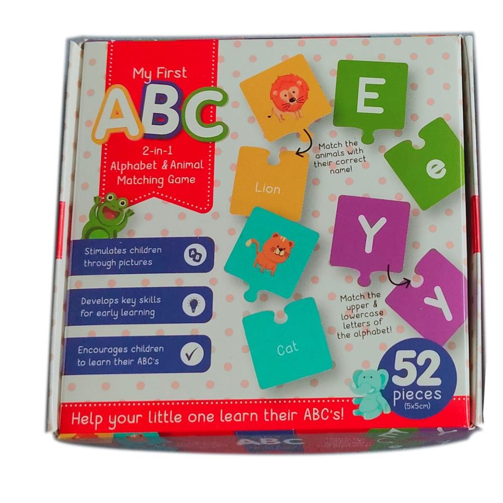 52PCS first alphabet match card, learning card