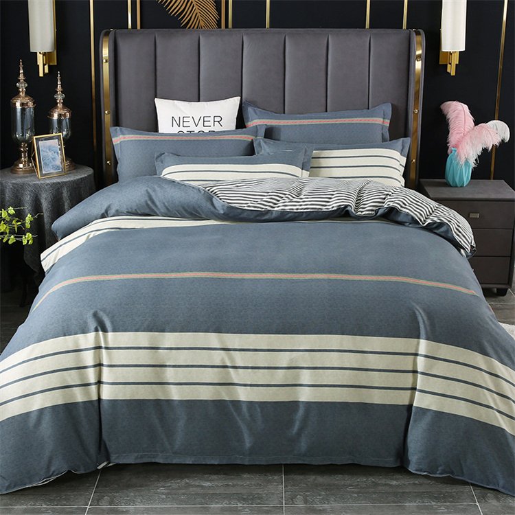 Microfiber printed 3 pcs in 1 bedroom bed duvet cover bed sheet curtain bedding sets with matching curtains