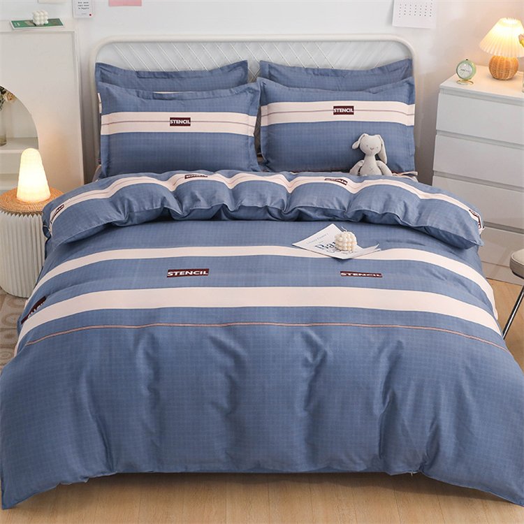 Microfiber printed 3 pcs in 1 bedroom bed duvet cover bed sheet curtain bedding sets with matching curtains